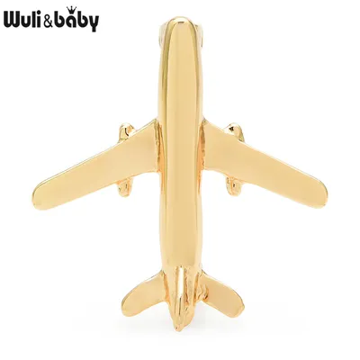 Plated Metal Airplane Lapel Pin Plated Metal Airplane Lapel Pin