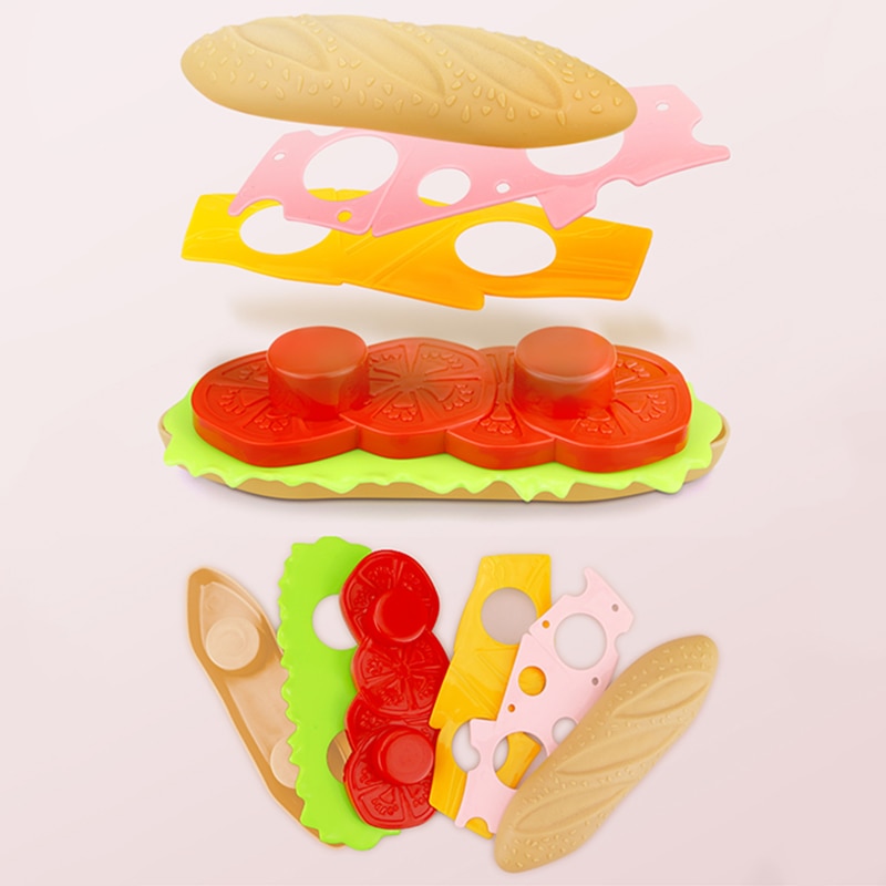 Play Food Sets Burger Fries Toys