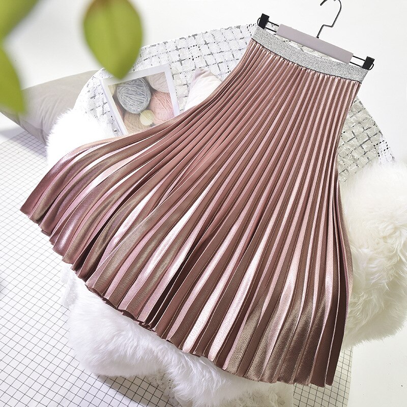 Pleated Midi Skirt High Waist Skirt Pleated Midi Skirt High Waist Skirt