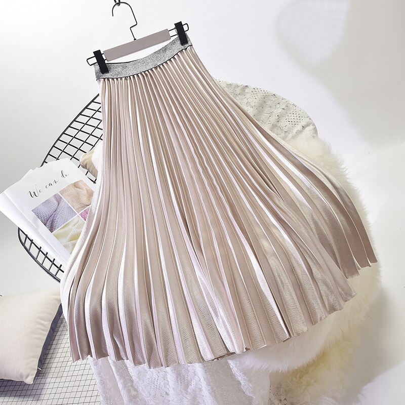 Pleated Midi Skirt High Waist Skirt Pleated Midi Skirt High Waist Skirt