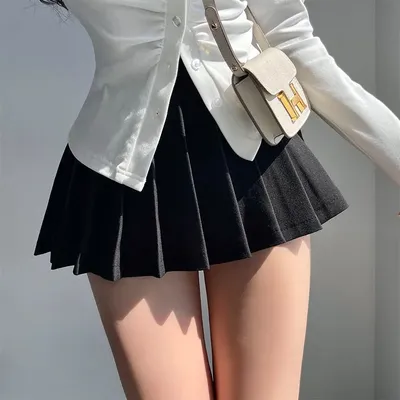 Pleated Skirt with Shorts Women Sexy High Waist White Black A-line Korean Gyaru Mini Tennis Skirt School Girl Summer Pleated Skirt with Shorts Women Sexy High Waist White Black A-line Korean Gyaru Mini Tennis Skirt School Girl Summer