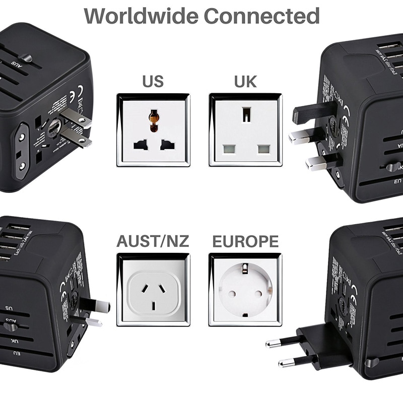 Plug Adapter Universal Travel Outlet Plug Adapter Universal Travel Outlet