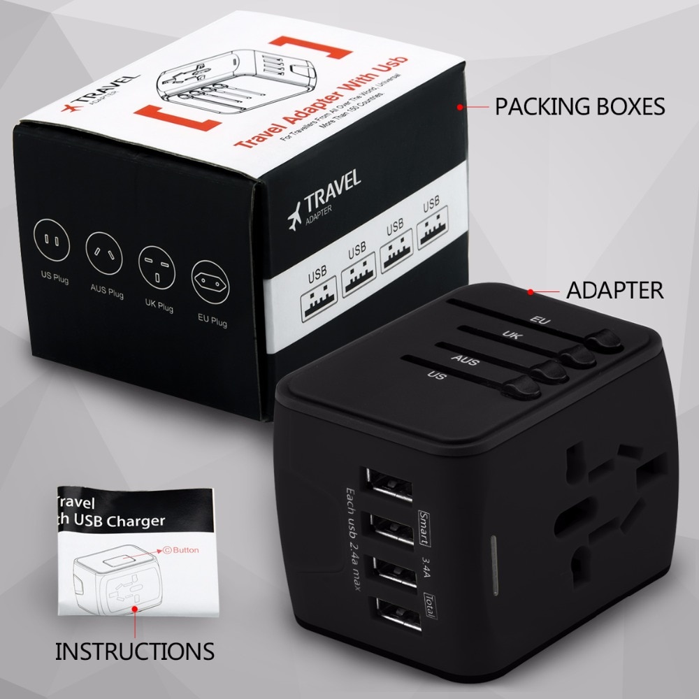 Plug Adapter Universal Travel Outlet Plug Adapter Universal Travel Outlet