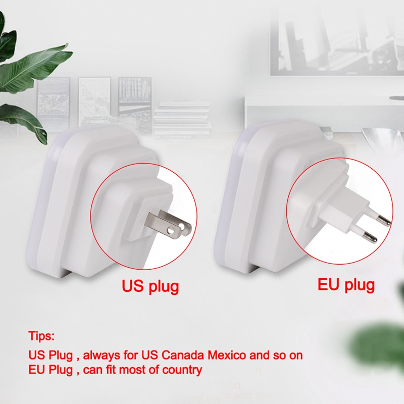 Plug Night Light Sensor LED