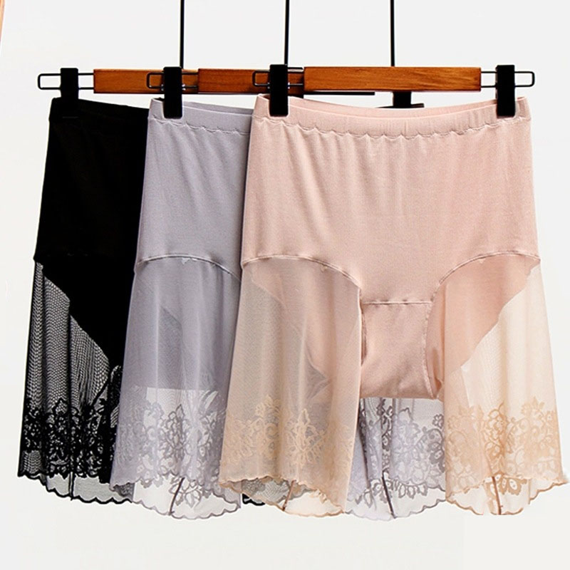 Plus Size Shorts Under Skirt Sexy Lace Anti Chafing Thigh Safety Shorts Ladies Pants Underwear Large Size Safety Pants Plus Size Shorts Under Skirt Sexy Lace Anti Chafing Thigh Safety Shorts Ladies Pants Underwear Large Size Safety Pants