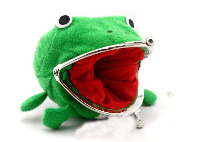 Plush Cartoon Frog Coin Purse