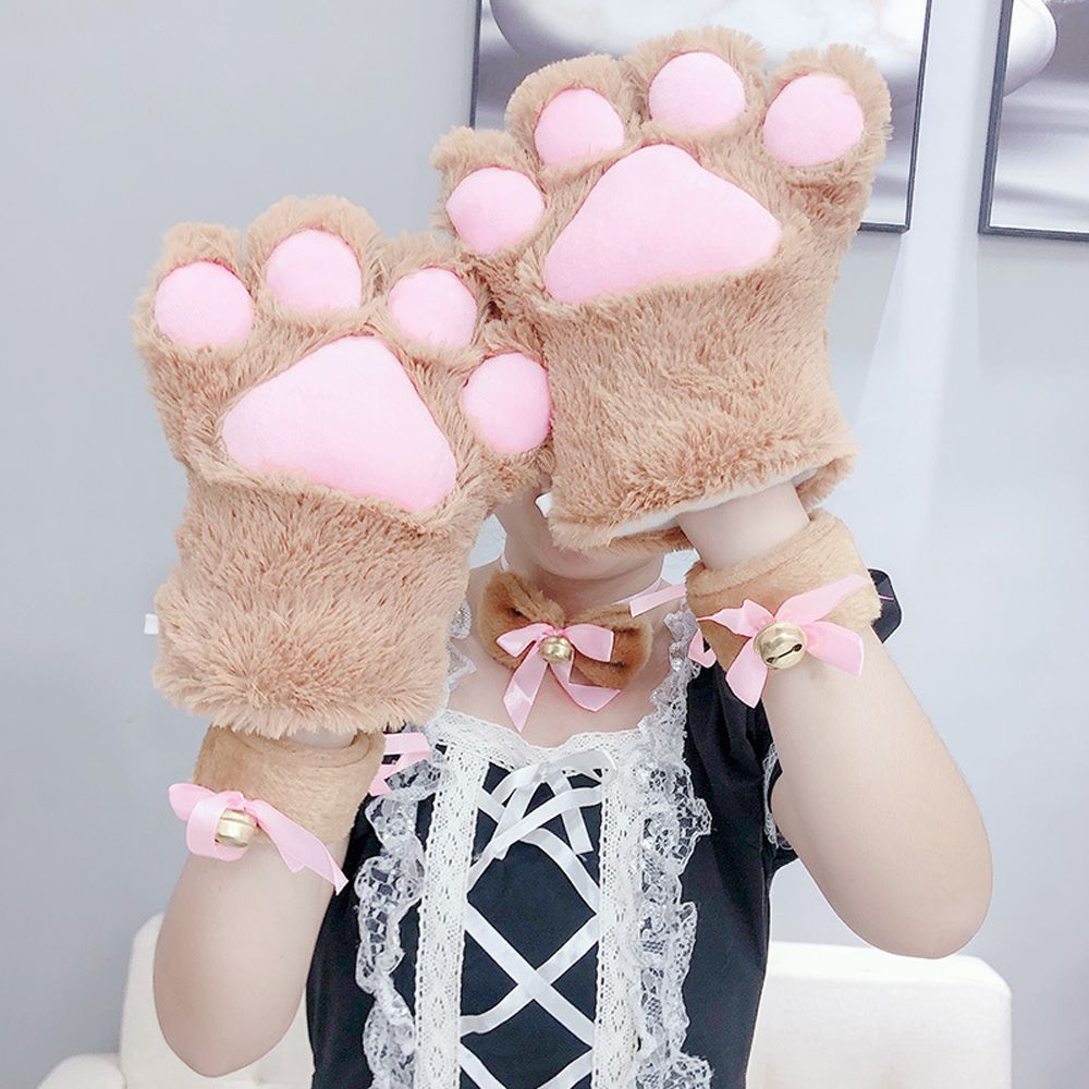 Plush Cosplay Cat Paw Mitten