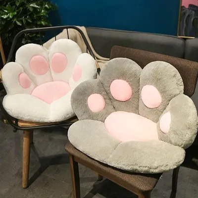 Plush Cotton Cat Paw Cushion