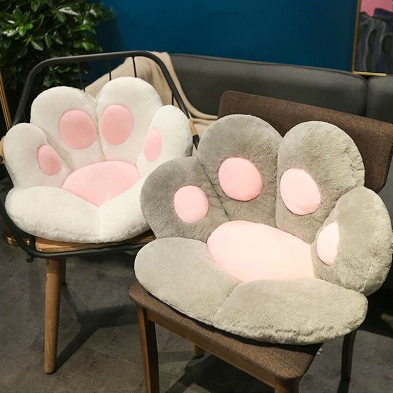 Plush Cotton Cat Paw Cushion