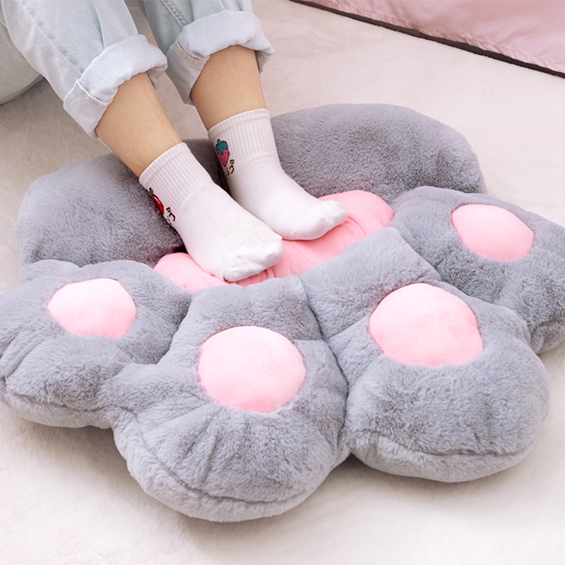 Plush Cotton Cat Paw Cushion