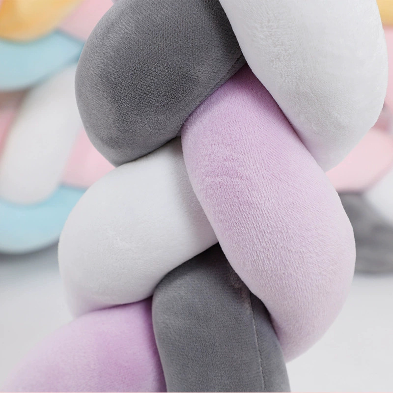 Plush Cotton Knotted Crib Bumper