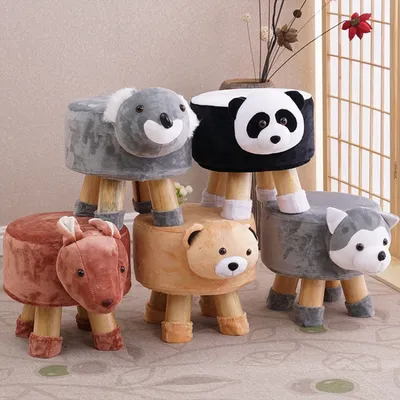 Plush Cover Stool Kids Animal Chair Plush Cover Stool Kids Animal Chair