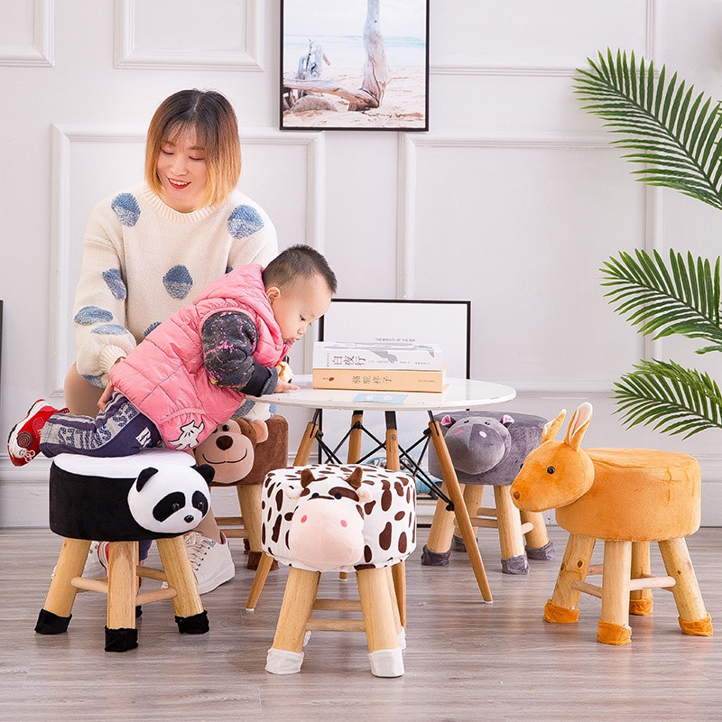 Plush Cover Stool Kids Animal Chair Plush Cover Stool Kids Animal Chair