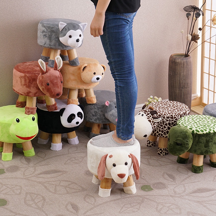 Plush Cover Stool Kids Animal Chair Plush Cover Stool Kids Animal Chair