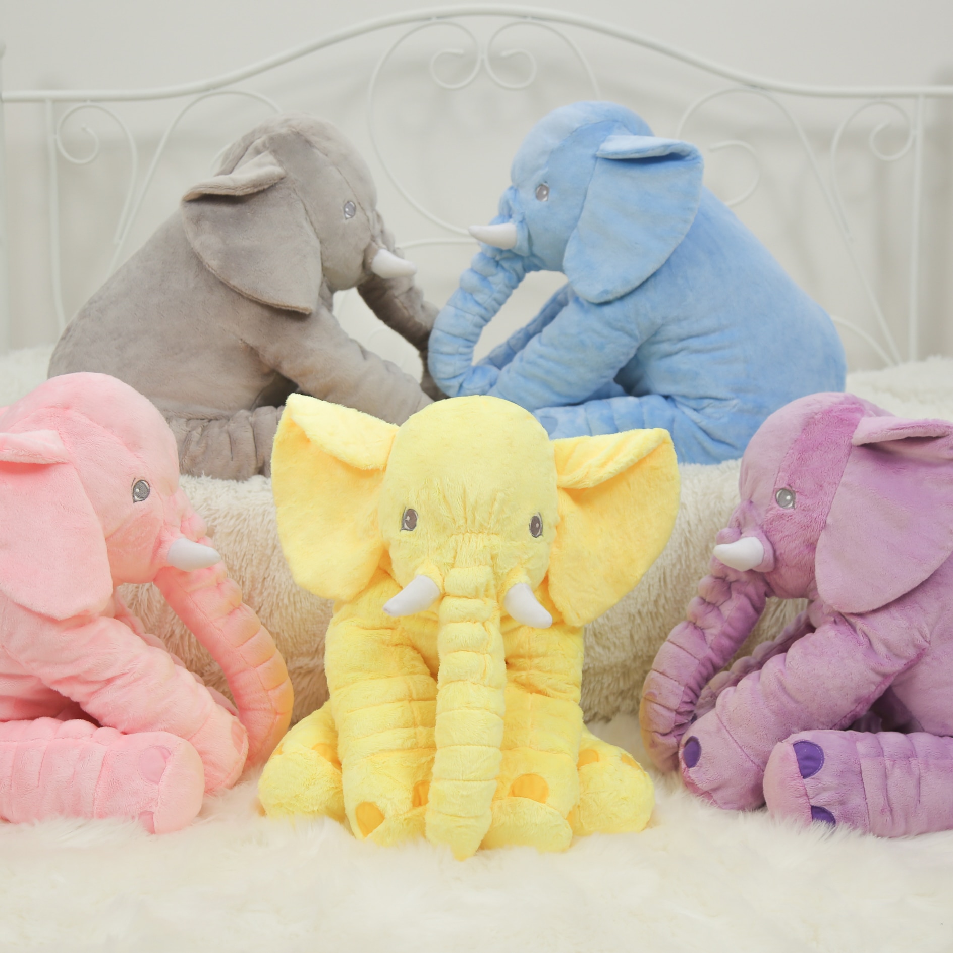 Plush Elephant Stuffed Animal Pillow