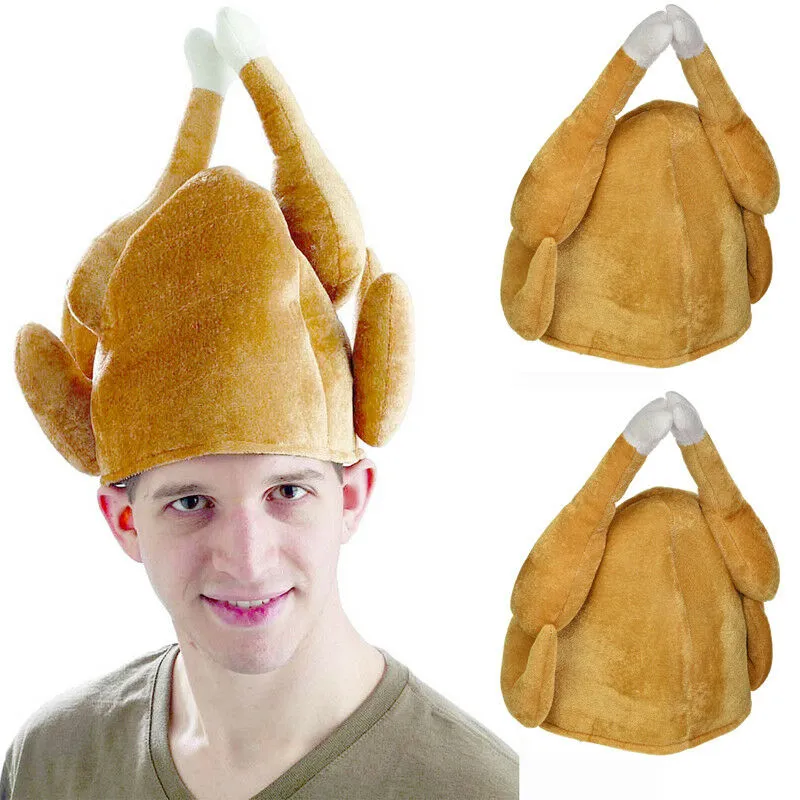 Plush Party Turkey Thanksgiving Hat