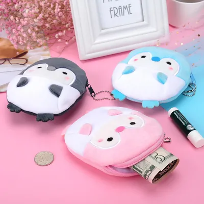 Plush Penguin Coin Purse and Keychain