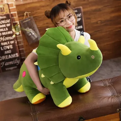 Plush Soft Triceratops Plush Toy Dinosaur Doll Stuffed Toy