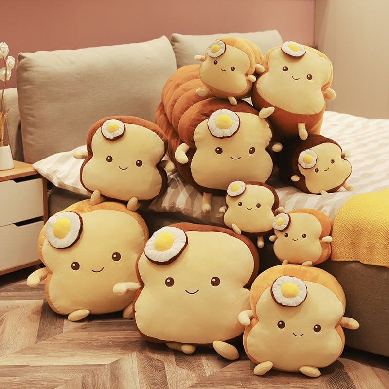 Plush Toast Pillow Soft Toy