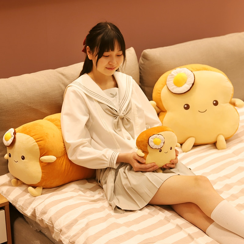 Plush Toast Pillow Soft Toy