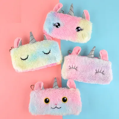 Plush Unicorn Pencil Pouch