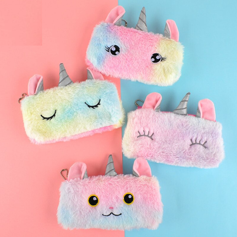 Plush Unicorn Pencil Pouch