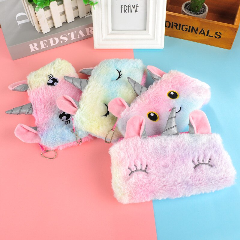 Plush Unicorn Pencil Pouch