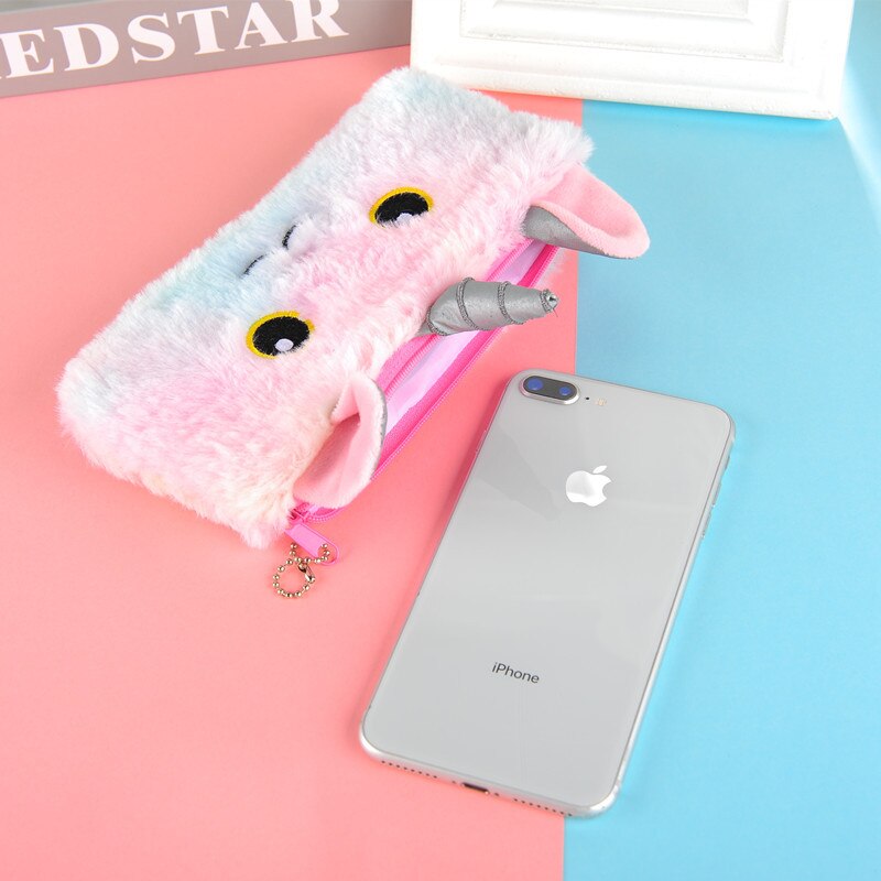 Plush Unicorn Pencil Pouch
