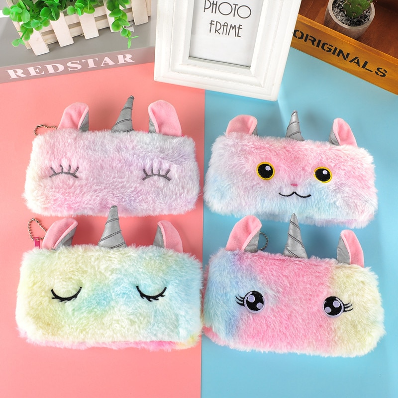 Plush Unicorn Pencil Pouch