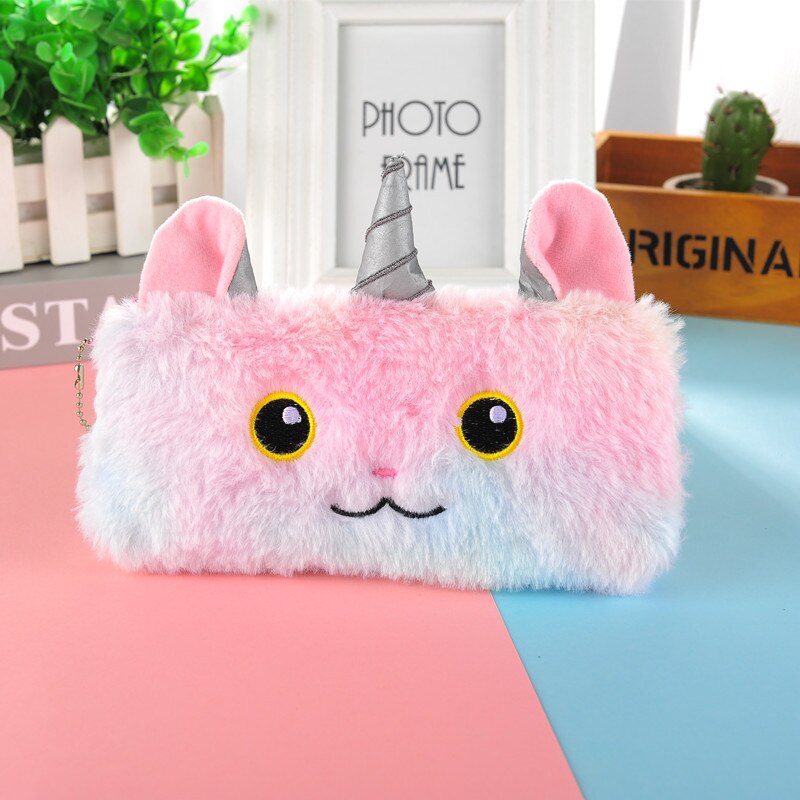 Plush Unicorn Pencil Pouch