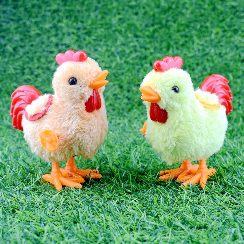 Plush Wind Up Chicken Toy