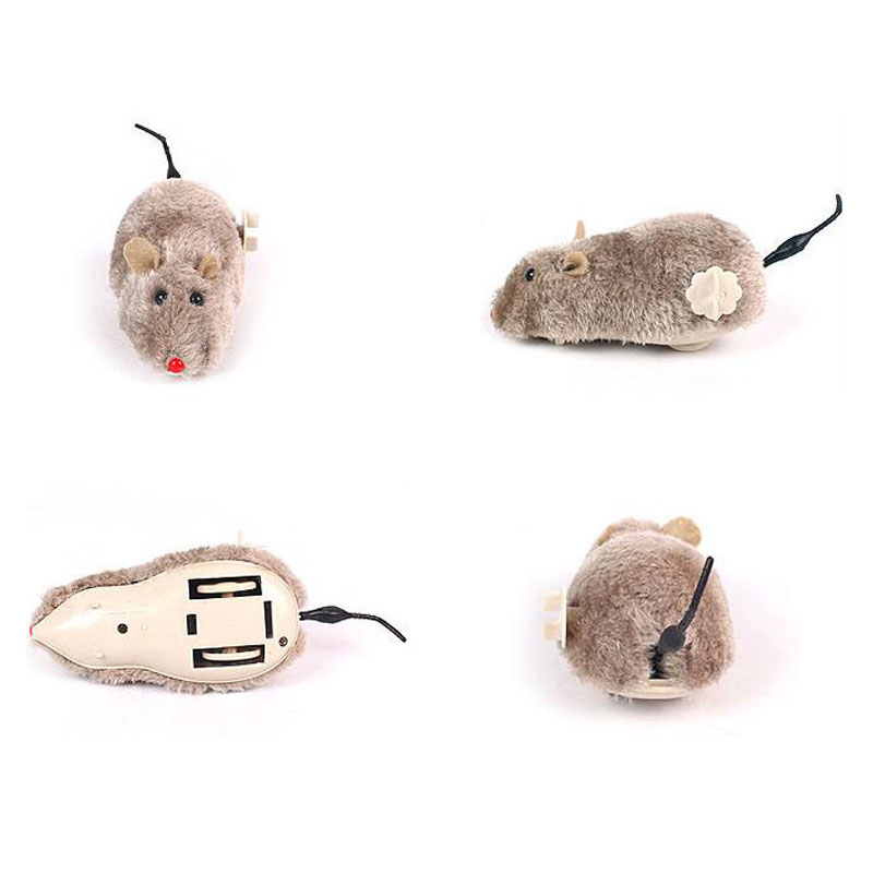 Plush Wind Up Mouse Toy