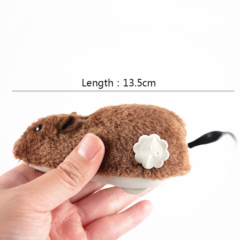 Plush Wind Up Mouse Toy
