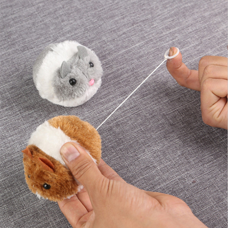 Plush Wind Up Mouse Toy