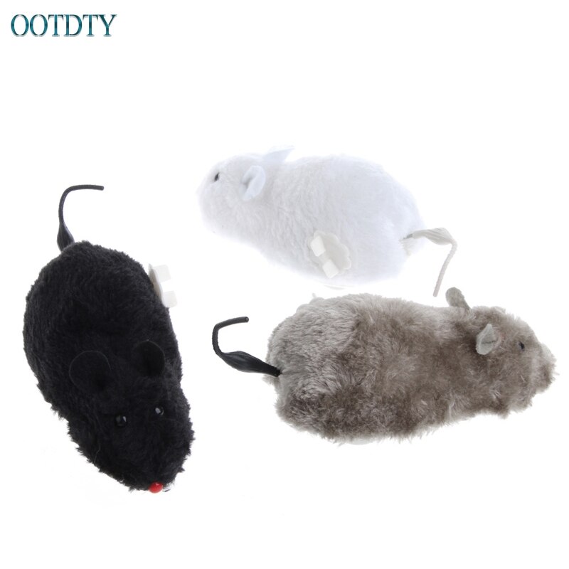 Plush Wind Up Mouse Toy for Cats