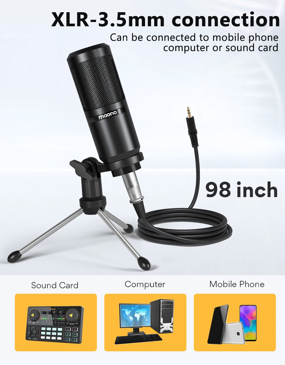 PM360TR Condenser Microphone Podcast Microphone 3.5mm Mic for Computer,Laptop,Phone,Sound Card,YouTube,Gaming,Recording PM360TR Condenser Microphone Podcast Microphone 3.5mm Mic for Computer,Laptop,Phone,Sound Card,YouTube,Gaming,Recording