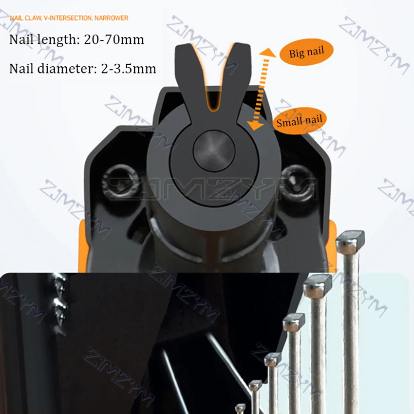 Pneumatic Nail Puller BD70 Nail Gun Back Nail Puller Nail Remover Removes The Pallet Wood Board Is Firm Safe V-shaped