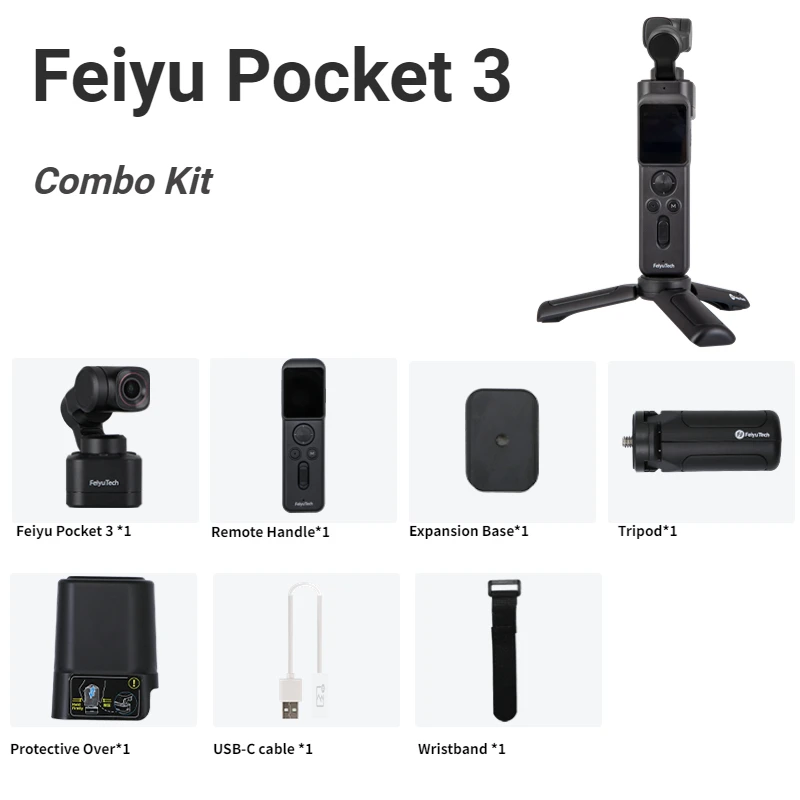 Pocket 3 Kit Cordless Detachable 3-Axis Stabilizer Gimbal Camera 4K60fps Footage Magnetic Attach AI Tracking Pocket 3 Kit Cordless Detachable 3-Axis Stabilizer Gimbal Camera 4K60fps Footage Magnetic Attach AI Tracking