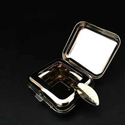 Pocket Ashtray Stainless Steel Container Pocket Ashtray Stainless Steel Container