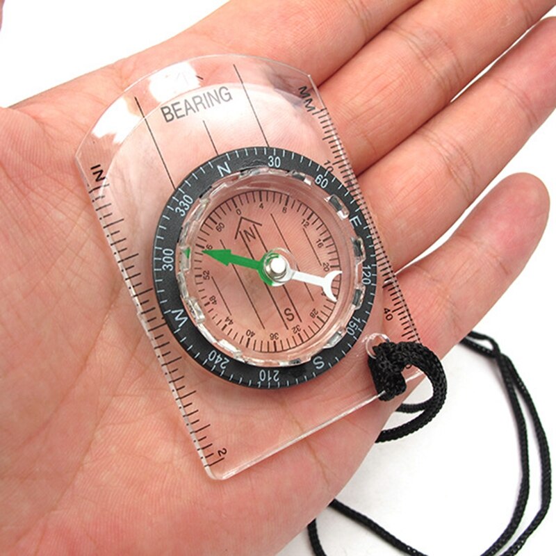 Pocket Sized Transparent Backpacking Compass Pocket Sized Transparent Backpacking Compass