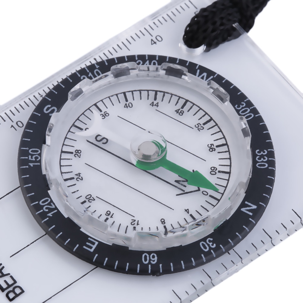 Pocket Sized Transparent Backpacking Compass