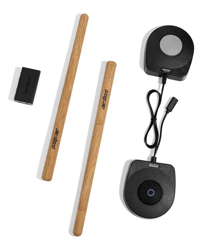 PocketDrum 2 MAX Somatosensory Digital Electronic Air Drum Stick Set Drumsticks and Foot Pedals and Bluetooth Adapter