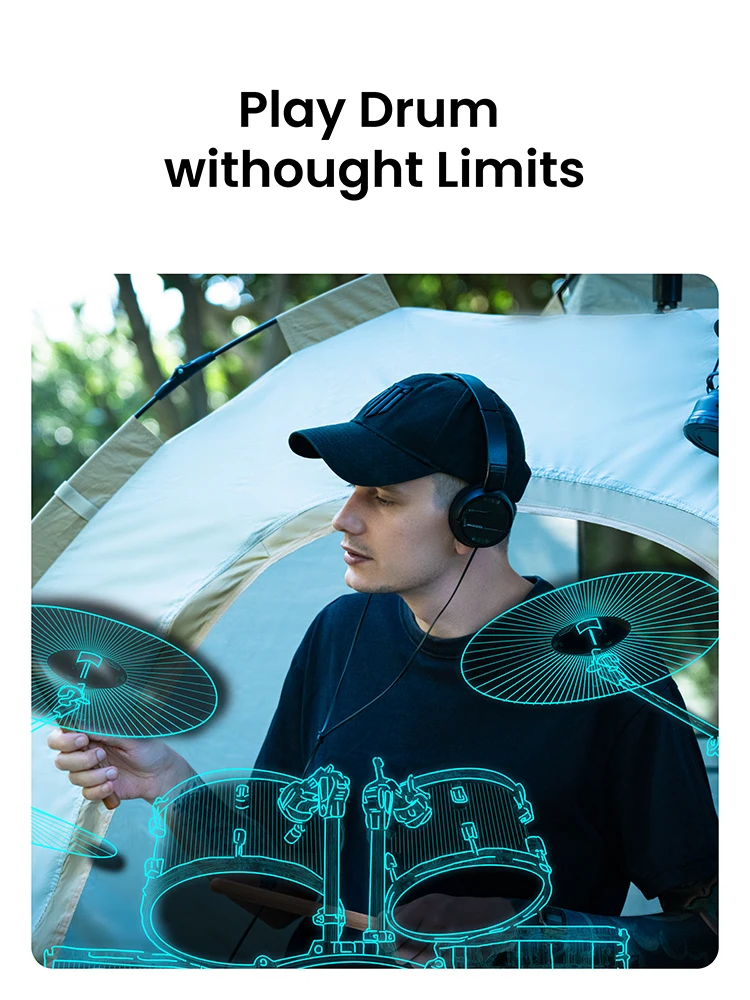 PocketDrum 2 MAX Somatosensory Digital Electronic Air Drum Stick Set Drumsticks and Foot Pedals and Bluetooth Adapter PocketDrum 2 MAX Somatosensory Digital Electronic Air Drum Stick Set Drumsticks and Foot Pedals and Bluetooth Adapter