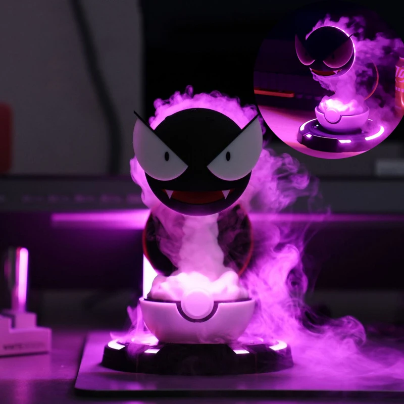 Pokemon Gastly Usb Air Humidifier Anime Water Mist Aromatherapy Diffuser Desktop Humidifier Creative Atmosphere