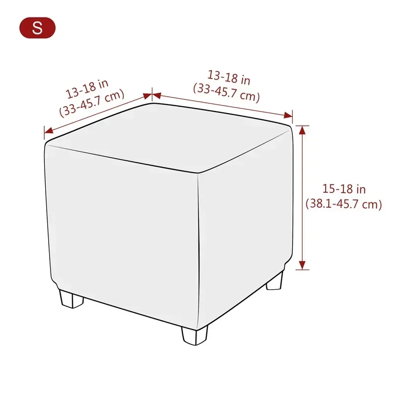 Polar Fleece Square Stool Cover Polar Fleece Square Stool Cover
