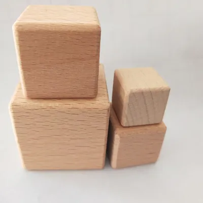 Polished Blank Wood Craft Cubes Polished Blank Wood Craft Cubes