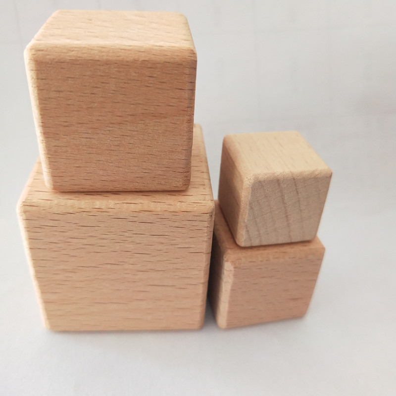 Polished Blank Wood Craft Cubes Polished Blank Wood Craft Cubes