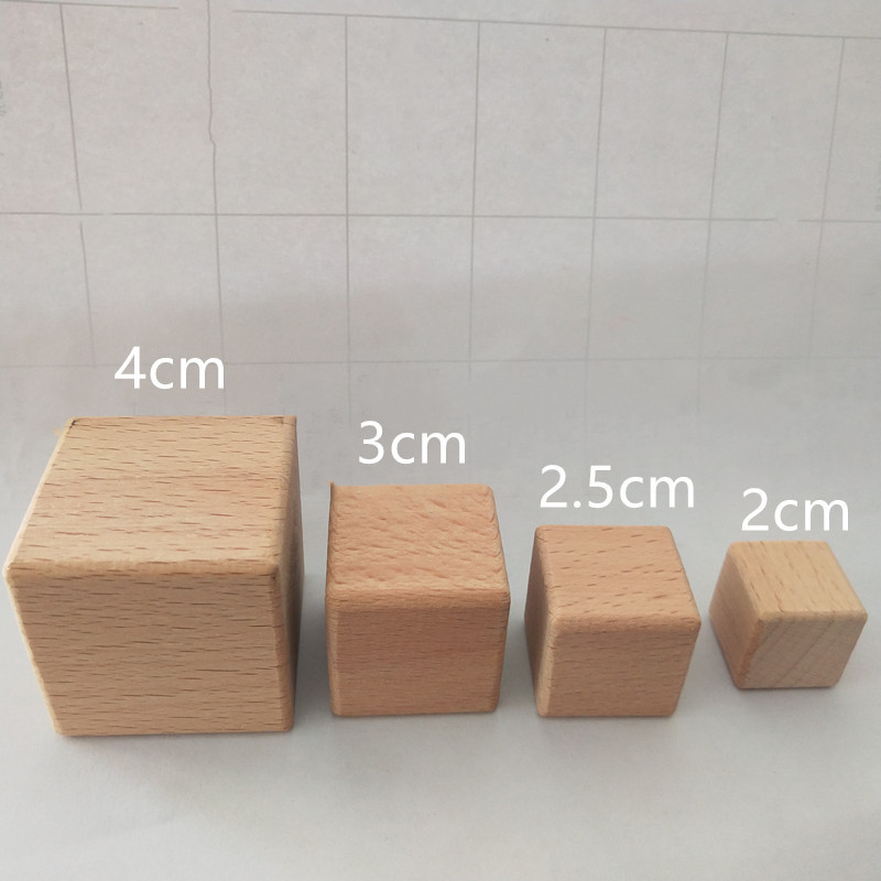 Polished Blank Wood Craft Cubes Polished Blank Wood Craft Cubes