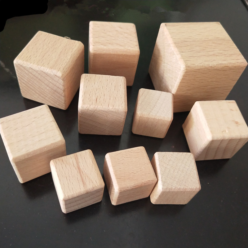 Polished Blank Wood Craft Cubes Polished Blank Wood Craft Cubes