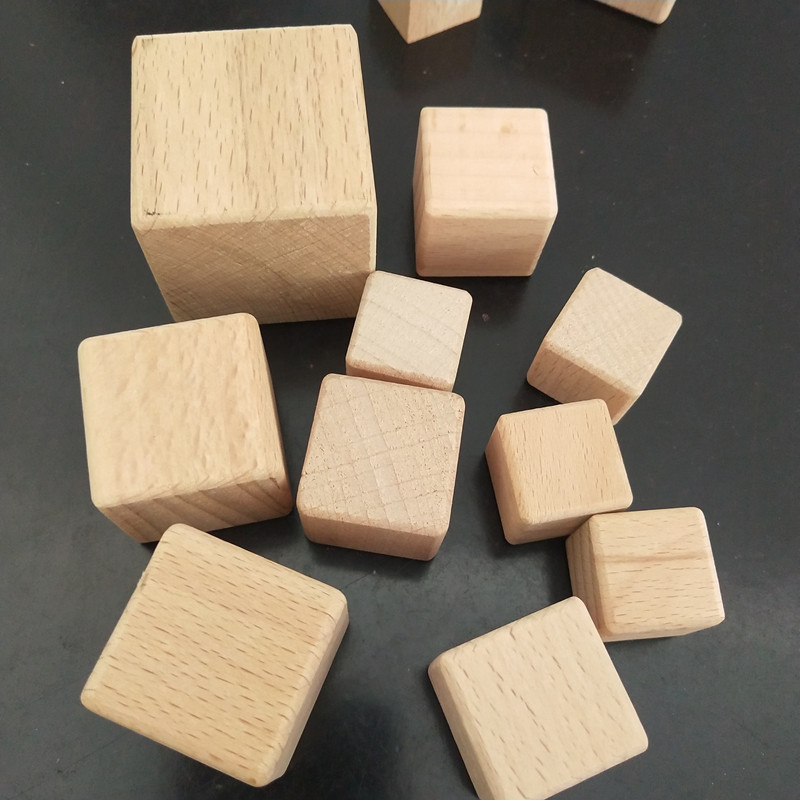 Polished Blank Wood Craft Cubes Polished Blank Wood Craft Cubes
